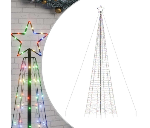 Árbol de Navidad LED con estacas 1534 LEDs colores 500 cm