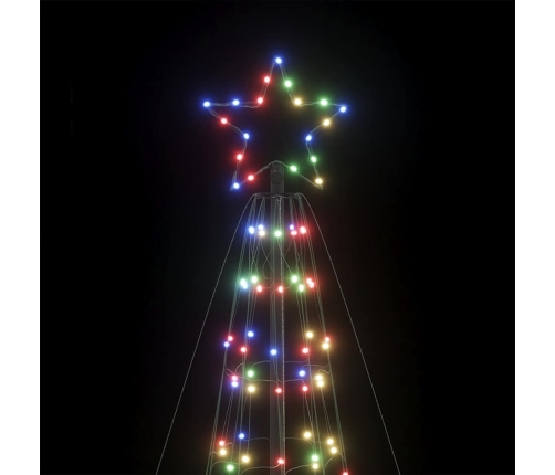 Árbol de Navidad LED con estacas 1534 LEDs colores 500 cm