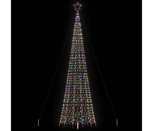 Árbol de Navidad LED con estacas 1534 LEDs colores 500 cm