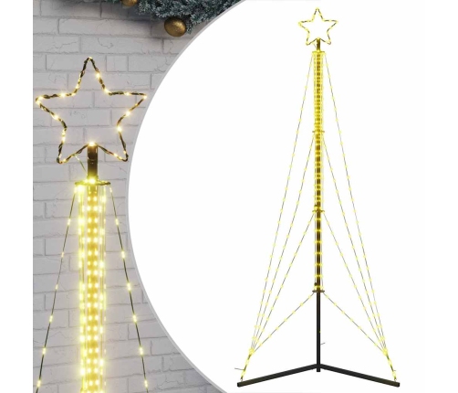 VidaXL Árbol de Navidad LED 483 LEDs blanco cálido 240 cm