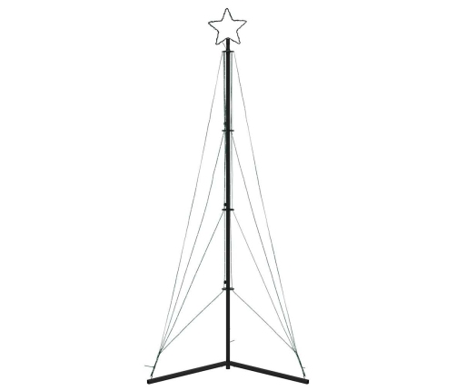 VidaXL Árbol de Navidad LED 483 LEDs blanco cálido 240 cm