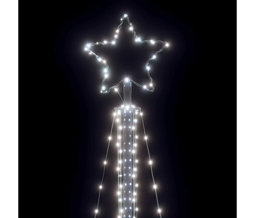 Árbol de Navidad LED 483 LEDs blanco frío 240 cm