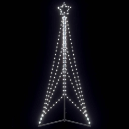 Árbol de Navidad LED 483 LEDs blanco frío 240 cm