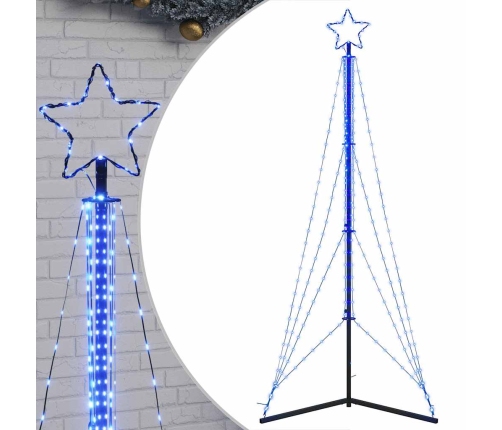 Árbol de Navidad LED 483 LEDs azul 240 cm