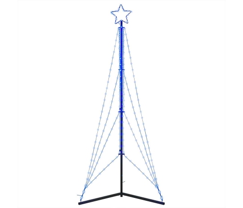 Árbol de Navidad LED 483 LEDs azul 240 cm