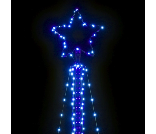 Árbol de Navidad LED 483 LEDs azul 240 cm