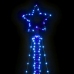 Árbol de Navidad LED 483 LEDs azul 240 cm