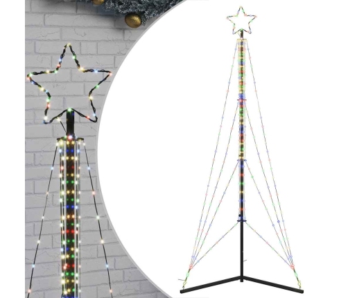 Árbol de Navidad LED 483 LEDs de colores 240 cm