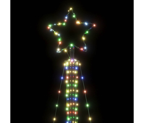 Árbol de Navidad LED 483 LEDs de colores 240 cm