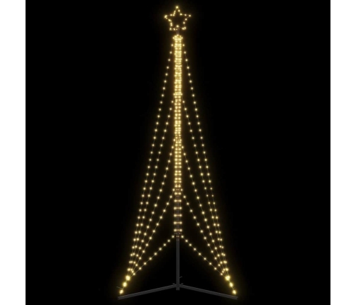 Árbol de Navidad LED 525 LEDs blanco cálido 302 cm