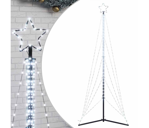 Árbol de Navidad LED 525 LEDs blanco frío 302 cm