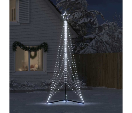 Árbol de Navidad LED 525 LEDs blanco frío 302 cm