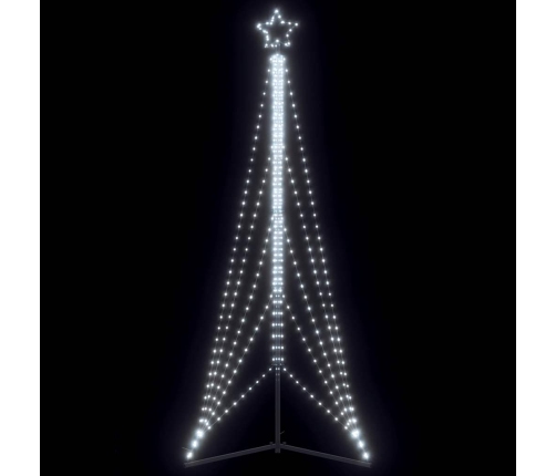 Árbol de Navidad LED 525 LEDs blanco frío 302 cm