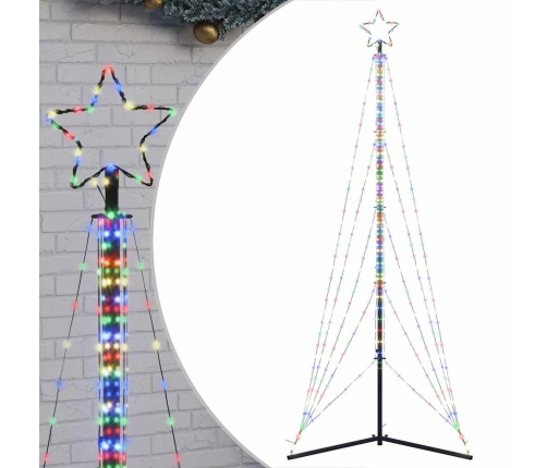 Árbol de Navidad LED 525 LEDs de colores 302 cm