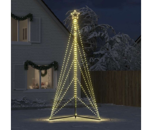 Árbol de Navidad LED 615 LEDs blanco cálido 404,5 cm