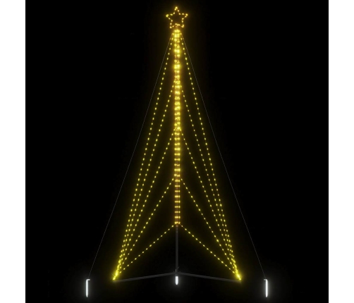 Árbol de Navidad LED 615 LEDs blanco cálido 404,5 cm