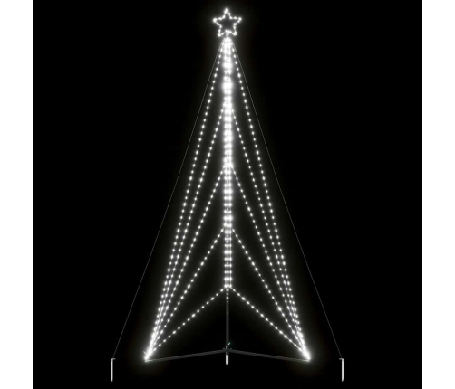 Árbol de Navidad LED 615 LEDs blanco frío 404,5 cm