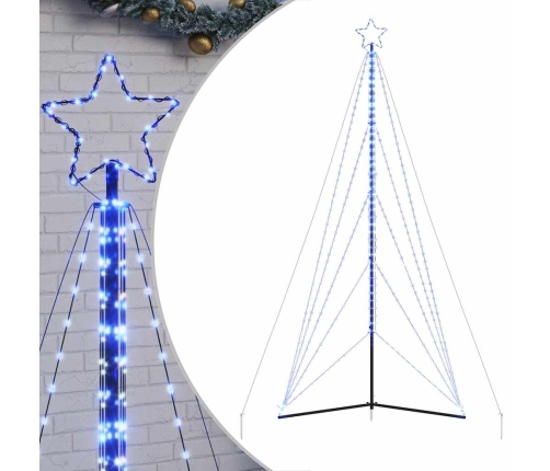 Árbol de Navidad LED 615 LEDs azul 404,5 cm