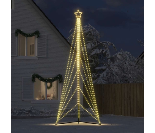 Árbol de Navidad LED 861 LEDs blanco cálido 478 cm