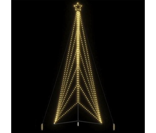 Árbol de Navidad LED 861 LEDs blanco cálido 478 cm