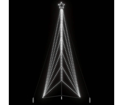 Árbol de Navidad LED 861 LEDs blanco frío 478 cm