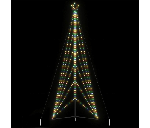 Árbol de Navidad LED 861 LEDs de colores 478 cm