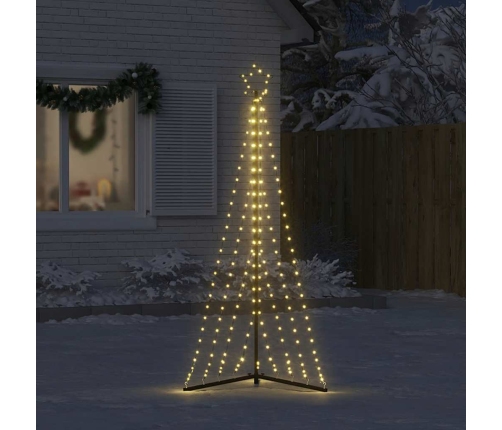 Árbol de Navidad LED 339 LEDs blanco cálido 187 cm