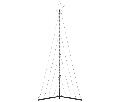 Árbol de Navidad LED 339 LEDs blanco frío 187 cm