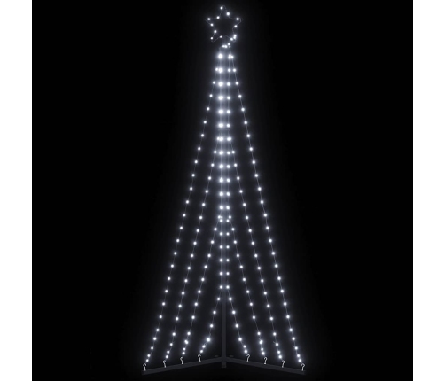 Árbol de Navidad LED 339 LEDs blanco frío 187 cm