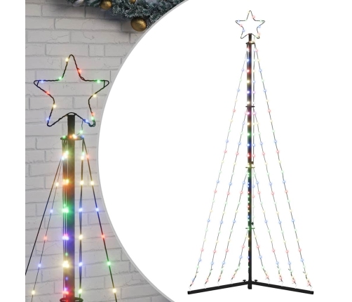 Árbol de Navidad LED 339 LEDs de colores 187 cm