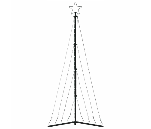 Árbol de Navidad LED 339 LEDs de colores 187 cm