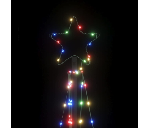 Árbol de Navidad LED 339 LEDs de colores 187 cm