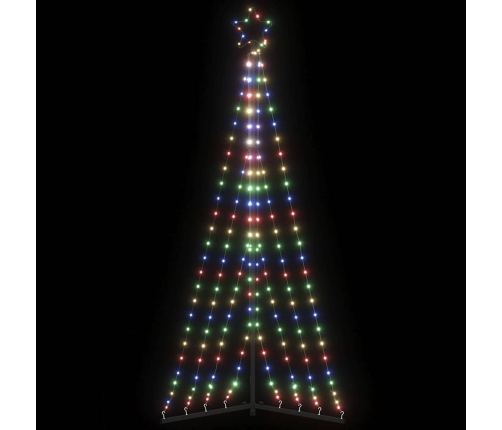 Árbol de Navidad LED 339 LEDs de colores 187 cm