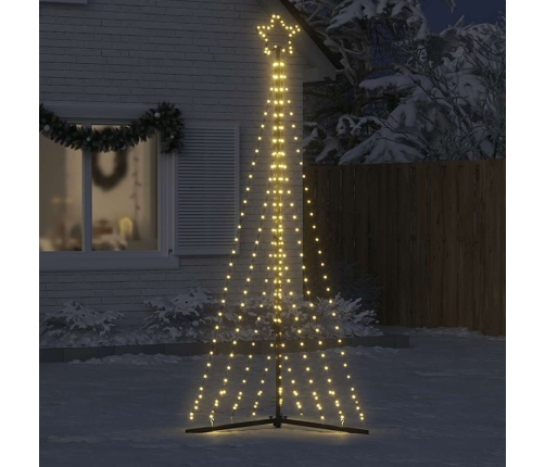 Árbol de Navidad LED 447 LEDs blanco cálido 249 cm