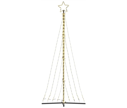 Árbol de Navidad LED 447 LEDs blanco cálido 249 cm