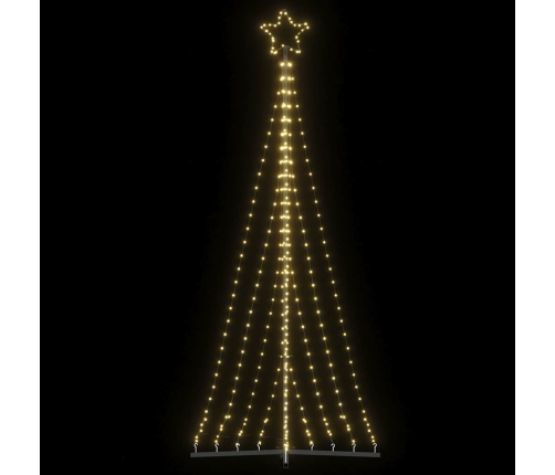 Árbol de Navidad LED 447 LEDs blanco cálido 249 cm