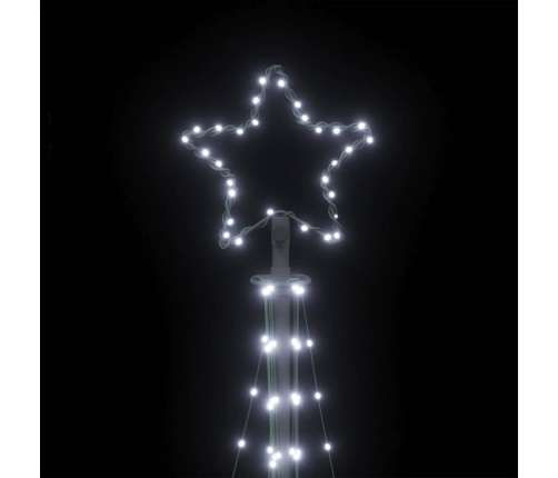 Árbol de Navidad LED 447 LEDs blanco frío 249 cm