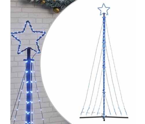 Árbol de Navidad LED 447 LEDs azul 249 cm