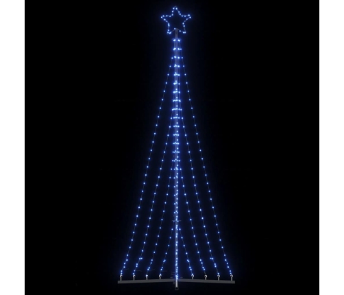 Árbol de Navidad LED 447 LEDs azul 249 cm