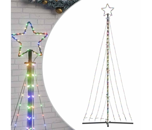 Árbol de Navidad LED 447 LEDs de colores 249 cm