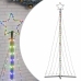 Árbol de Navidad LED 447 LEDs de colores 249 cm