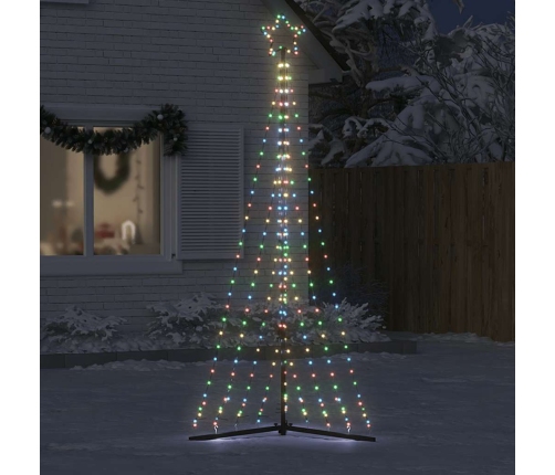 Árbol de Navidad LED 447 LEDs de colores 249 cm