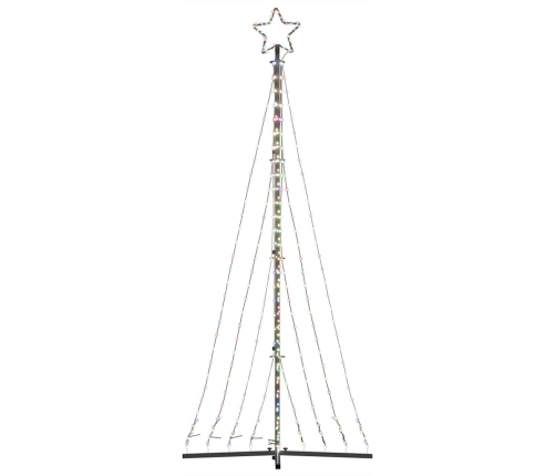 Árbol de Navidad LED 447 LEDs de colores 249 cm