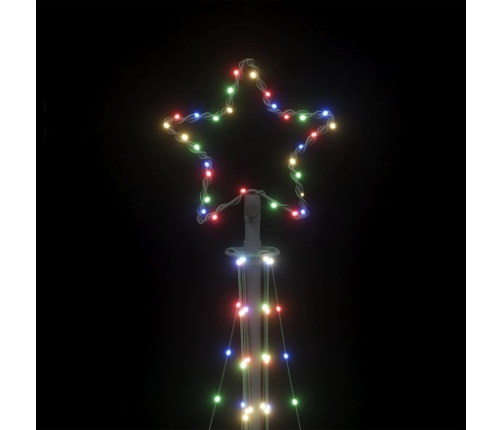 Árbol de Navidad LED 447 LEDs de colores 249 cm