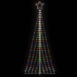 Árbol de Navidad LED 447 LEDs de colores 249 cm