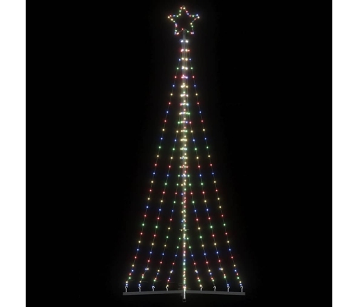 Árbol de Navidad LED 447 LEDs de colores 249 cm