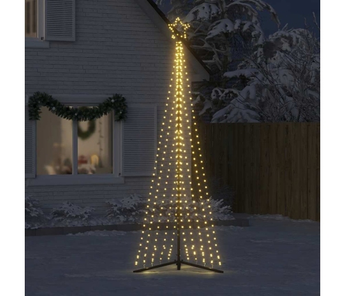 Árbol de Navidad LED 495 LEDs blanco cálido 300,5 cm