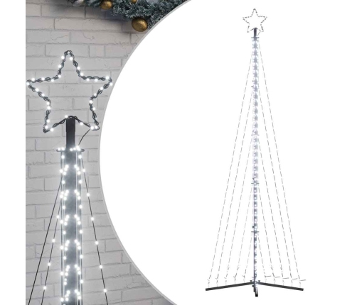 Árbol de Navidad LED 495 LEDs blanco frío 300,5 cm