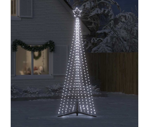 Árbol de Navidad LED 495 LEDs blanco frío 300,5 cm