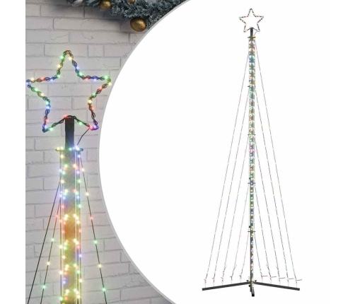 Árbol de Navidad LED 495 LEDs de colores 300,5 cm